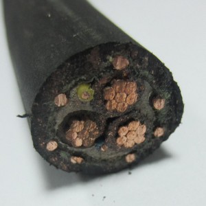 Черный концентрический бронированный кабель 16 мм 3 с сердечником 6/3 AWG с изоляцией из ПВХ или XLPE